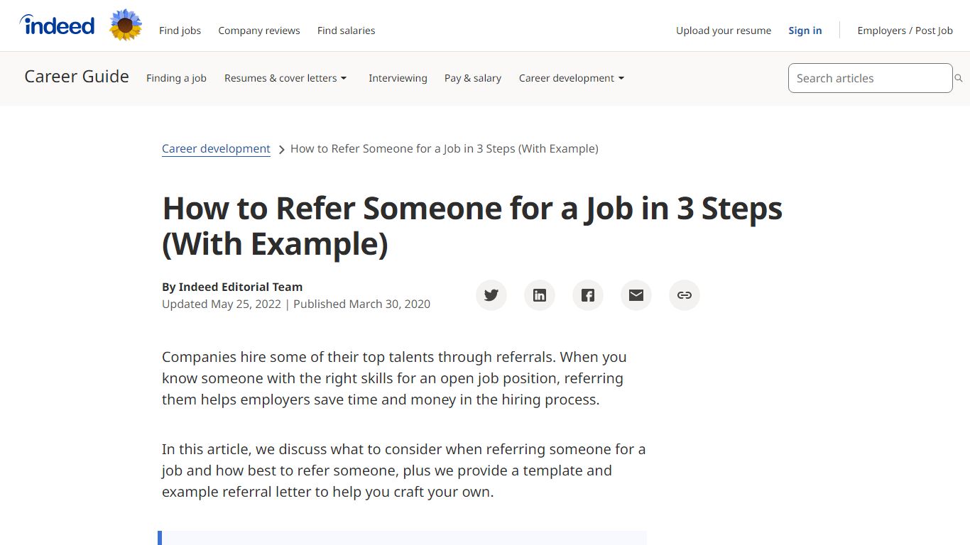 How to Refer Someone for a Job in 3 Steps (With Example)